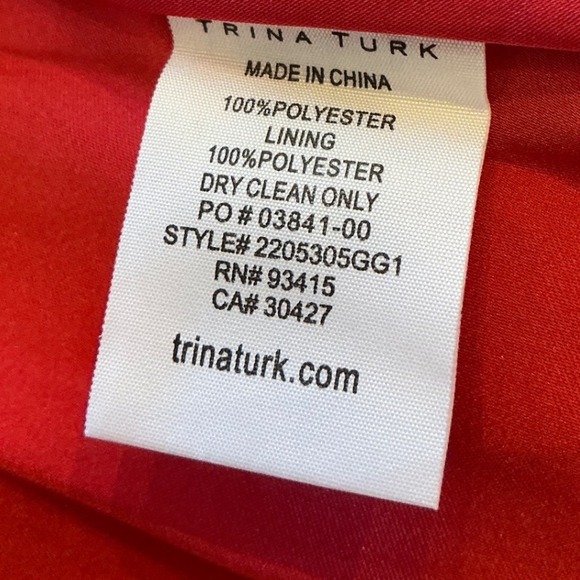 Trina Turk Islander Dress Watermelon Pink Smocked V-Neck Mini Dress Size 2 - Picture 8 of 15